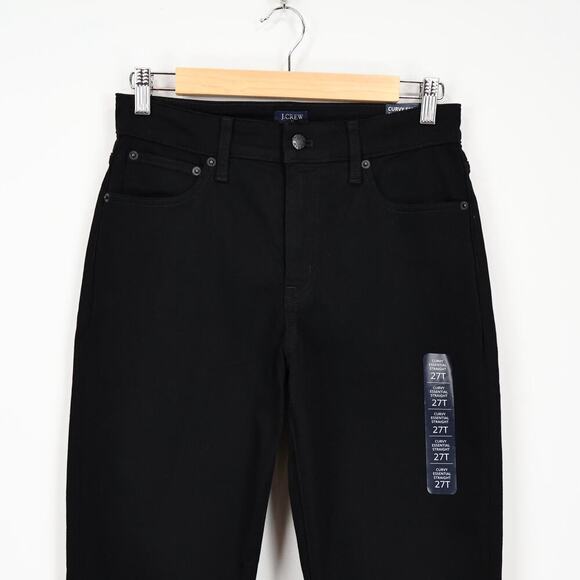 J.Crew Curvy Essential Straight Jean All-day Stretch Black Size 27 Tall NWT - Picture 2 of 8